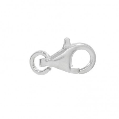 Mosquetón redondo Plata de Ley 925