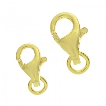 Cierre mosquetón chapado en Oro