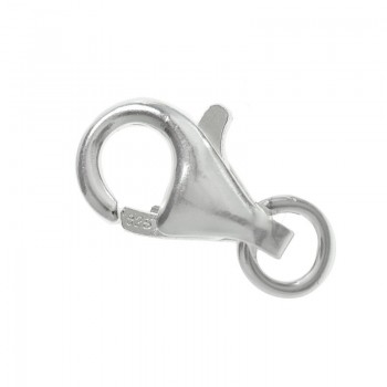 Cierre mosquetón  en Plata de Ley 925