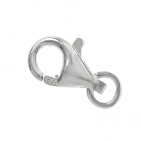Cierre mosquetón  en Plata de Ley 925