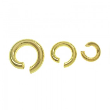 Anilla abierta bañada en Oro Plata de Ley 925