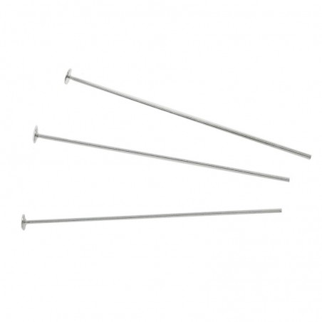 Bastón pendientes plano Plata de Ley 925