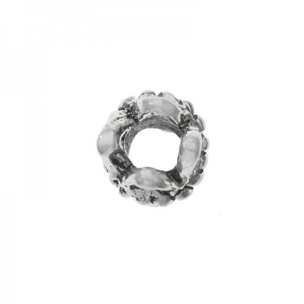 Abalorio mini ondulado Plata de Ley | Karissma