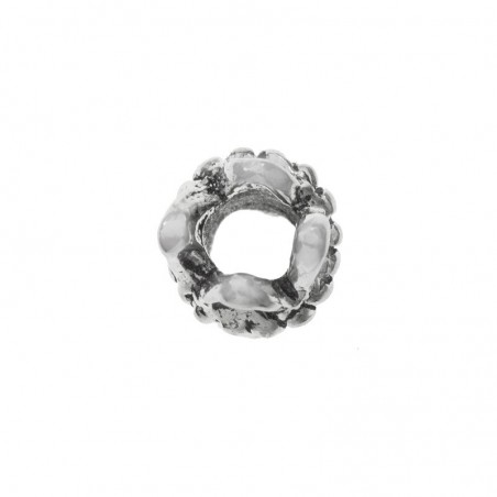 Abalorio mini ondulado Plata de Ley | Karissma
