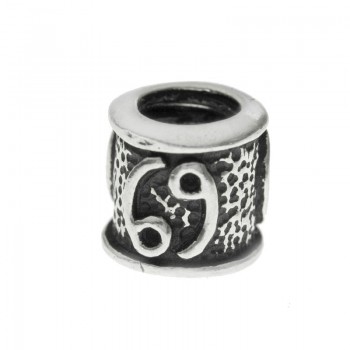 Abalorio étnico cilindro Plata de Ley | Karissma