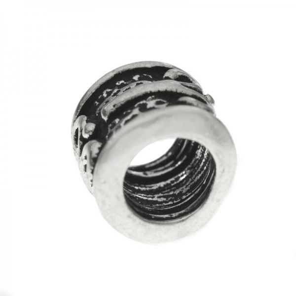 Abalorio étnico cilindro Plata de Ley | Karissma