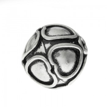 Abalorio bola corazones Plata de Ley | Karissma