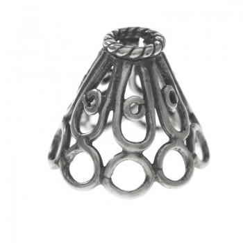 Abalorio cono calado Plata de Ley | Karissma