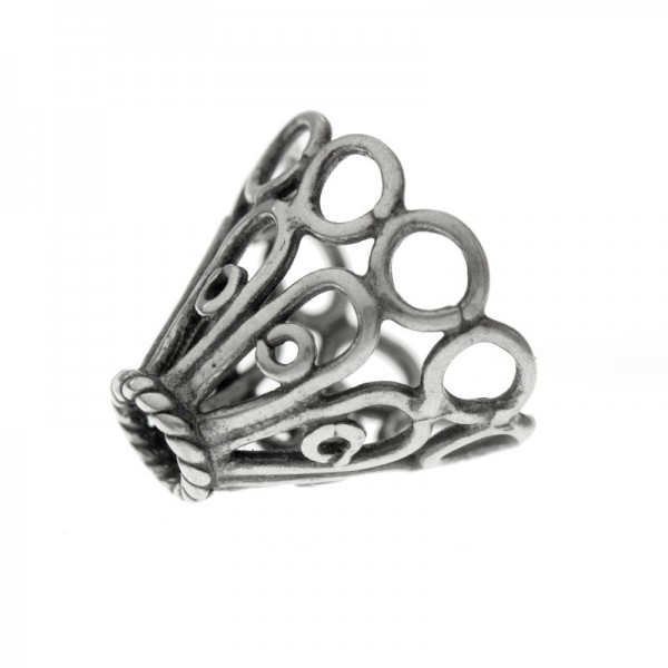 Abalorio cono calado Plata de Ley | Karissma