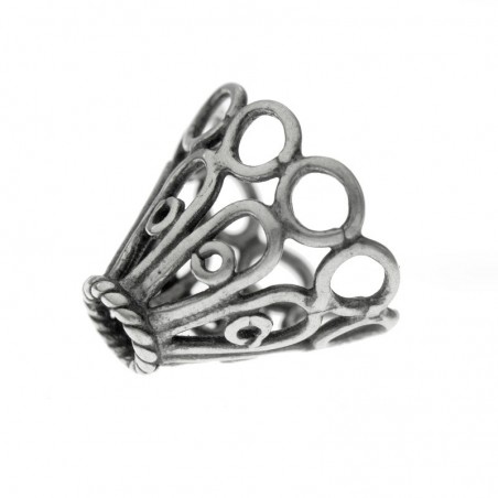 Abalorio cono calado Plata de Ley | Karissma