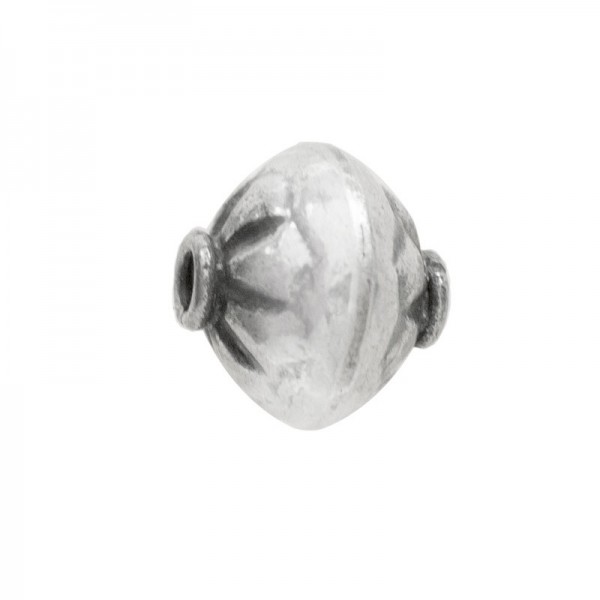 Abalorio flor inflada  Plata de Ley | Karissma