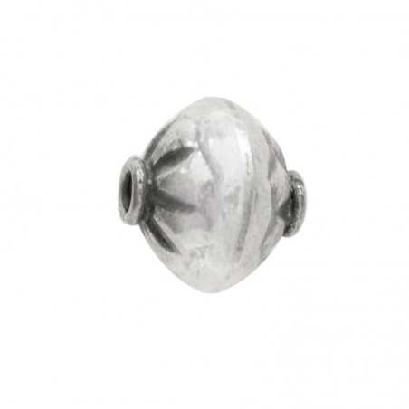 Abalorio flor inflada  Plata de Ley | Karissma