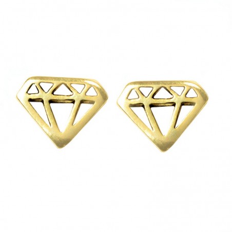 Pendientes diamante Plata de Ley 925