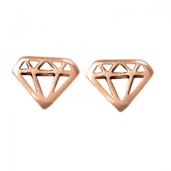 Pendientes diamante Plata de Ley 925 2