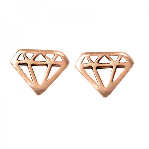 Pendientes diamante Plata de Ley 925