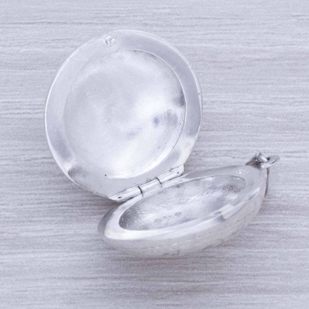 Guardapelo redondo Plata de Ley
