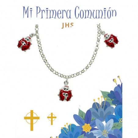 Pulsera mariquitas para niña de Comunión