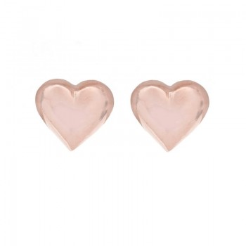 Pendientes corazón bañados en Oro 2