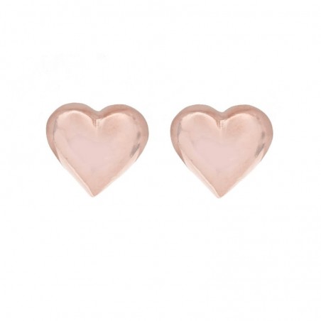 Pendientes corazón bañados en Oro