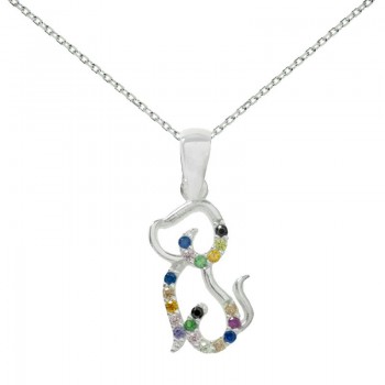 Collar perro con circonitas Plata de Ley - Karissma