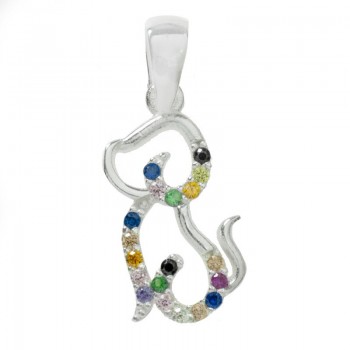 Collar perro con circonitas Plata de Ley - Karissma 2