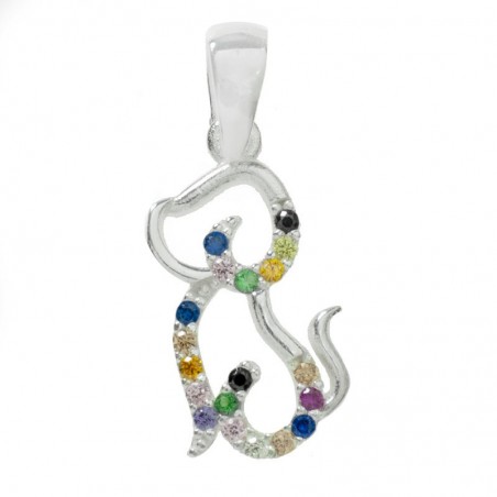 Collar perro con circonitas Plata de Ley - Karissma