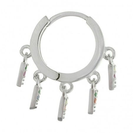 Aros abalorios púas Plata de Ley - Karissma