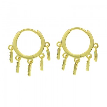 Aros abalorios púas Plata de Ley - Karissma