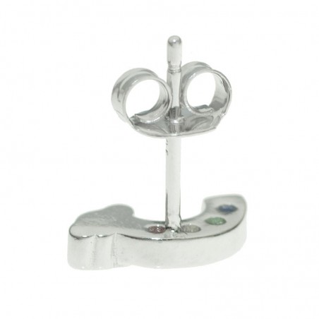 Pendientes arco iris  Plata de Ley - Karissma