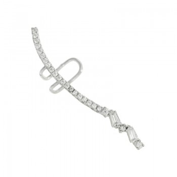 Pendiente trepador con circonitas Plata de Ley - Karissma