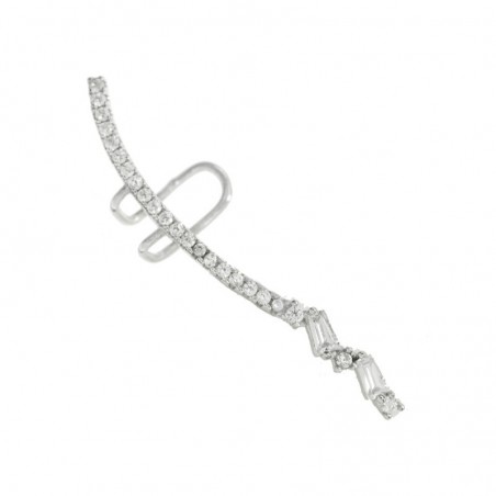 Pendiente trepador con circonitas Plata de Ley - Karissma