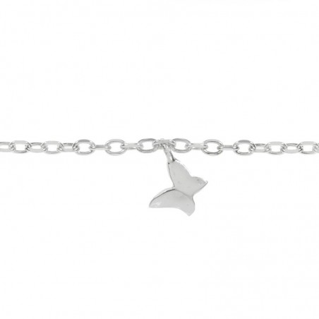 Pulsera tacón y mariposas Plata de Ley 925 | Karissma