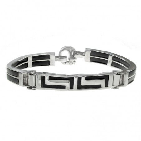 Pulsera hombre geométrica Plata de Ley 925 | Karissma