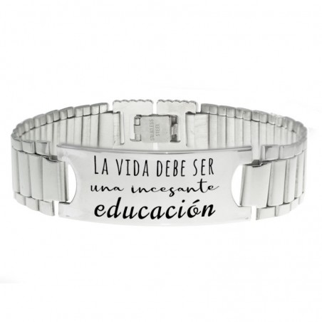 Pulsera profesor acero inoxidable