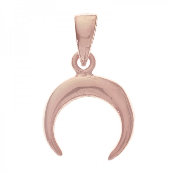 Colgante luna invertida bañada en Oro