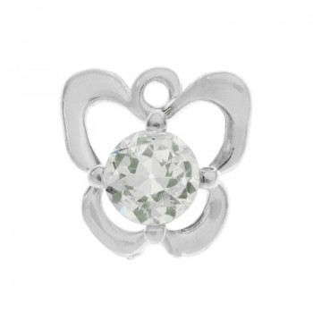 Colgante mariposa con circonita Plata de Ley 925 2
