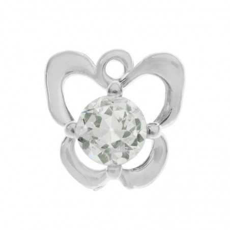 Colgante mariposa con circonita Plata de Ley 925