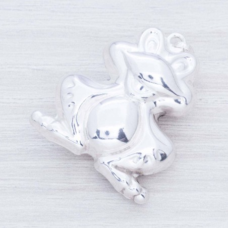 Colgante rana electroforma Plata de Ley