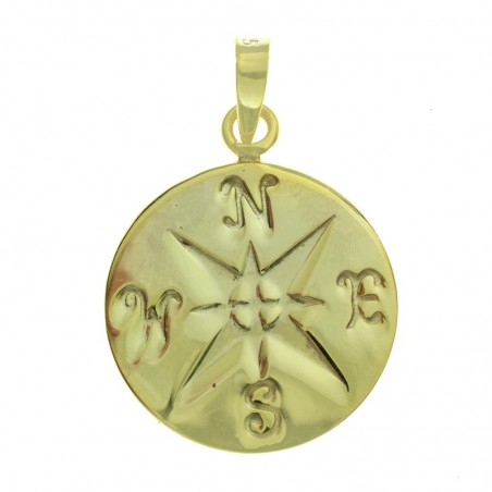 Colgante rosa de los vientos con drop Plata de Ley 925