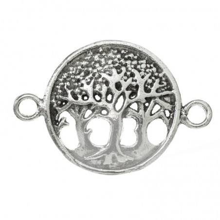 Entrepieza árbol de la vida triple Plata de Ley 925