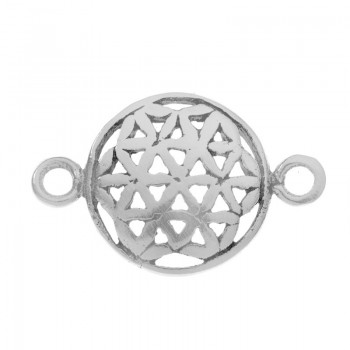 Entrepieza flor de la vida Plata de Ley 925