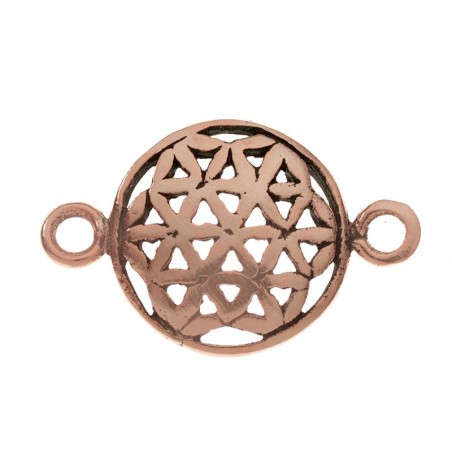 Entrepieza flor de la vida Plata de Ley 925