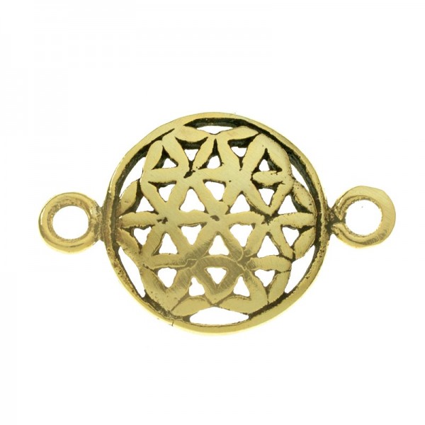 Entrepieza flor de la vida Plata de Ley 925