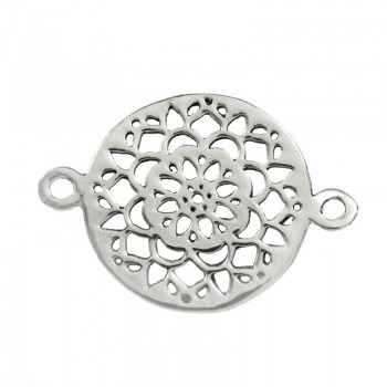 Entrepieza mandala oxidado Plata de Ley 925