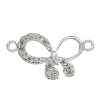 Entrepieza circonia lazo Plata de Ley 925