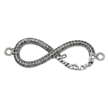 Entrepieza infinito oxido escrito Plata de Ley 925