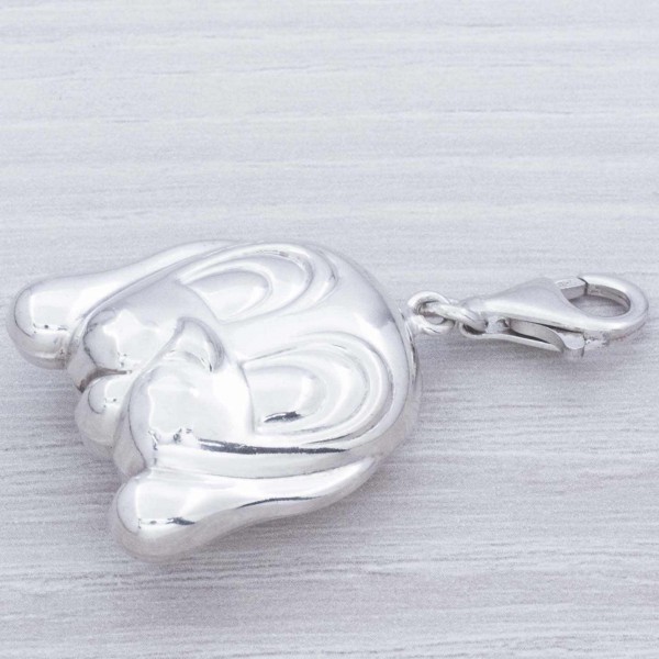 Colgante perro con mosquetón Plata de Ley