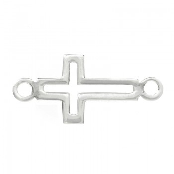 Entrepieza cruz calada Plata de Ley 925