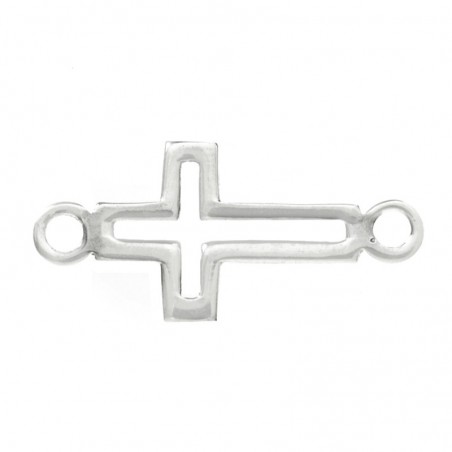 Entrepieza cruz calada Plata de Ley 925