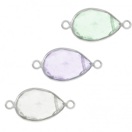 Entrepieza piedra natural Plata de Ley 925